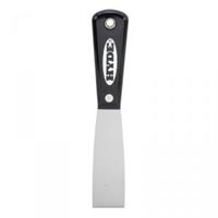 HYDE Black & Silver 02050 Putty Knife, 1-1/4 in W Blade, HCS Blade, Nylon Handle 