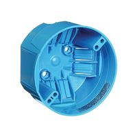 Carlon B720R-SHK Ceiling Fan Box, 2-5/16 in D, 1 -Gang, PVC, Blue 