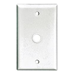 Eaton Wiring Devices 2128 2128W-BOX Wallplate, 4-1/2 in L, 2-3/4 in W, 1 -Gang, Thermoset, White, High-Gloss, Pack of 25 