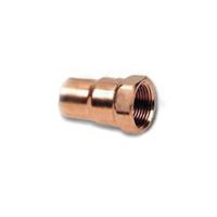 EPC 103R Series 30154 Reducing Pipe Adapter, 3/4 x 1 in, Sweat x FNPT, Copper 