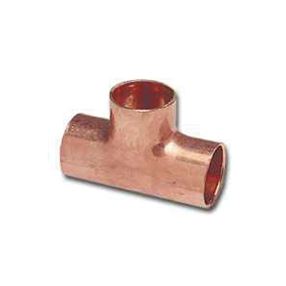 EPC 111R Series 32824 Reducing Pipe Tee, 1 x 1 x 3/4 in, Sweat, Copper