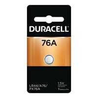 DURACELL PX76A675PK Battery, 1.5 V Battery, 190 mAh, A76 Battery, Alkaline, Lithium, Manganese Dioxide 