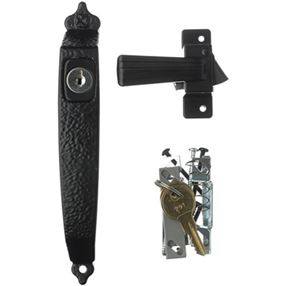 Wright Products VCK333X3BL Pushbutton Latch, 3/4 to 1-1/4 in Thick Door