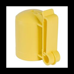 Zareba ITCPY-Z Safety Cap and Insulator, Polytape, Polyethylene, Yellow 