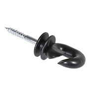 Zareba IWTPLB-Z Screw-In Ring Insulator, 9 to 22 ga Fence Wire, Aluminum/Polywire/Steel, Black 