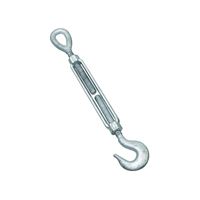 National Hardware 3272BC Series N177-501 Turnbuckle, 1040 lb Working Load, 1/2 in Thread, Hook, Eye, 6 in L Take-Up 