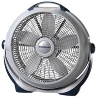 Lasko Wind Machine 3300 Portable Room Fan, 120 V, 20 in Dia Blade, 5-Blade, 3-Speed, 4750 cfm Air, Gray 
