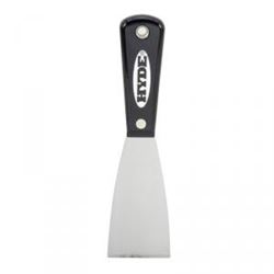 HYDE Black & Silver 02300 Putty Knife, 2 in W Blade, HCS Blade, Nylon Handle 