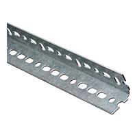 Stanley Hardware 4020BC Series N180-075 Slotted Angle, 1-1/2 in L Leg, 36 in L, 14 ga Thick, Galvanized Steel 