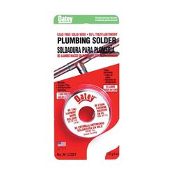 Oatey 53027 Plumbing Wire Solder, 1/4 lb Carded, Solid, Silver, 450 to 464 deg F Melting Point 