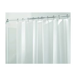 iDESIGN 12052 Shower Curtain/Liner, 72 in L, 72 in W, PEVA, Clear 