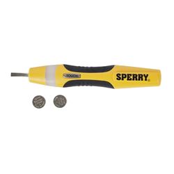 Sperry Instruments ST6401 Screwdriver Continuity Tester with Pocket Clip, 12 to 250 VAC/VDC, LED Display 