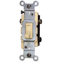Leviton S01-01453-2IS Toggle Switch, 15 A, 120 V, 3 -Position, Push-In Terminal, Thermoplastic Housing Material 