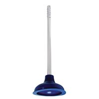 ProSource TP6063L Toilet Plunger, 21-1/4 In OAL, 6 in Cup, Long Handle 