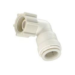 WATTS 3520-1012/P-637 Swivel Pipe Elbow, 1/2 x 3/4 in, 90 deg Angle, Plastic, Off-White, 100 psi Pressure 