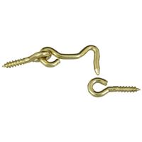 National Hardware V2001 Series N118-083 Hook and Eye, Solid Brass, Solid Brass 