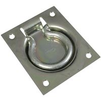 National Hardware V177 Series N203-752 Flush Ring Pull, 3 in L, Steel, Zinc 