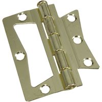National Hardware N244-780 Door Hinge, Steel, Brass, Tight Pin, Surface Mounting 