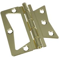 National Hardware N244-806 Door Hinge, Steel, Brass, Tight Pin, Surface Mounting 