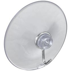 National Hardware V2524 Series N259-952 Suction Cup, Steel Hook, PVC Base, Clear Base, 2 lb Working Load, Pack of 5 