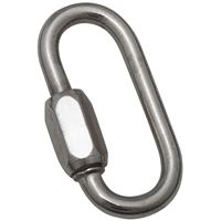 National Hardware 3167BC Series N262-477 Quick Link, 1/8 in Trade, 300 lb Working Load, Stainless Steel 