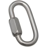 National Hardware 3167BC Series N262-493 Quick Link, 1/4 in Trade, 1800 lb Working Load, Stainless Steel 