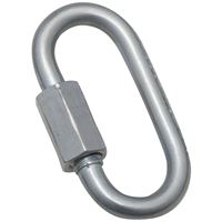 National Hardware 3150BC Series N223-008 Quick Link, 1/8 in Trade, 220 lb Working Load, Steel, Zinc 