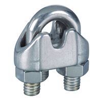 National Hardware 4230BC Series N830-313 Wire Cable Clamp, 3/16 in Dia Cable, 1 in L, Malleable Iron 
