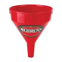 Behrens 112 Funnel, 1 pt Capacity, Plastic, Red, 5-1/2 in H 