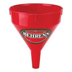 Behrens 212F Funnel, 2 qt Capacity, Plastic, Red, 8-3/4 in H 