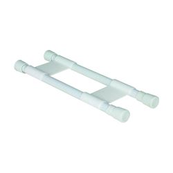 Camco 44093 Cupboard Bar, Plastic, White, 10 to 17 in L 
