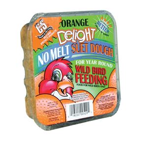 C&S No Melt Suet Dough Delights CS12529 Bird Suet, Orange Flavor, 11.75 oz 12 Pack