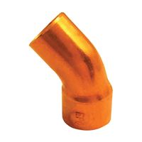 EPC 31206 Street Pipe Elbow, 1 in, Sweat x FTG, 45 deg Angle, Copper 