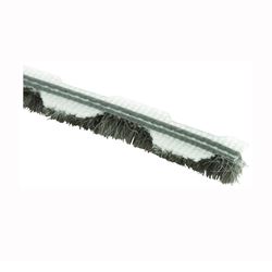 Prime-Line T 8659 Pile Weatherstrip, 1/4 in W, 18 ft L, Synthetic Fabric, Gray 
