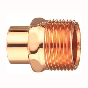 EPC 104-2 Series 30444 Street Pipe Adapter, 3/4 in, FTG x MIP, Copper