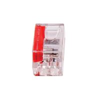 Gardner Bender PushGard 19-PC2 Wire Connector, 22 to 12 AWG Wire, Copper Contact, Polycarbonate Housing Material, Clear/Red 