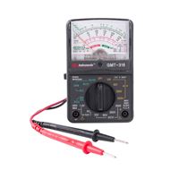 GB GMT-318 Multimeter, Analog Display, Functions: AC Voltage, DC Current, DC Voltage, Resistance, Black 