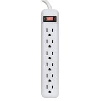 PowerZone OR801118 Power Outlet Strip, Straight Plug, 6 -Socket, 15 A, 125 V 