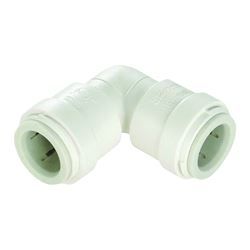 WATTS 3517-18/P-1020 Union Pipe Elbow, 1 in, 90 deg Angle, Plastic, Off-White, 100 psi Pressure 