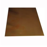 K & S 259 Metal Sheet, 22 Thick Material, 4 in W, 10 in L, Copper 3 Pack 