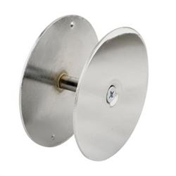 Defender Security U 9531 Hole Filler Plate, Steel, Chrome, For: 1-3/4 in Thick Doors 