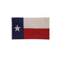 Valley Forge TX3 Texas Flag, 3 ft W, 5 ft H, Nylon 