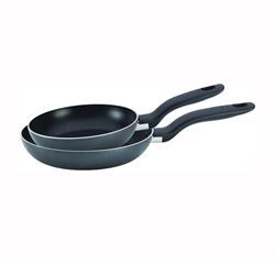 T-fal B167S284 Saute Pan Cookware Set, Aluminum, Gray, Ergonomic Handle 