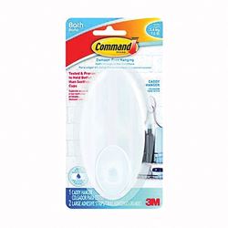 Command BATH19-ES Bath Caddy Hanger, 7.5 lb, Plastic 