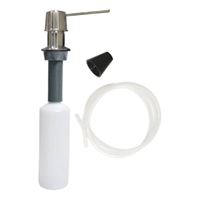 Danco 10039B Soap Dispenser with Nozzle, 12 oz Capacity, Metal/Plastic, Brushed Nickel 