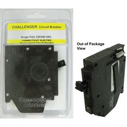 Challenger A120R Circuit Breaker, Type A, Type TBA, 20 A, 1 -Pole, 120/240 V, Standard Trip, Plug Mounting 
