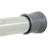Zenna Home TwistTight Series 512S/502S Shower Stall Rod, 40 in L Adjustable, 1-1/4 in Dia Rod, Steel, Chrome 