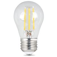 Feit Electric BPA1540/927CA/FIL/2 LED Bulb, General Purpose, A15 Lamp, 40 W Equivalent, E26 Lamp Base, Dimmable, Clear 
