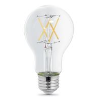Feit Electric BPA1940CL927CA/FIL/2 LED Bulb, General Purpose, A19 Lamp, 40 W Equivalent, E26 Lamp Base, Dimmable, Clear 