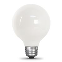 Feit Electric BPG2525W/927CA/FIL LED Bulb, Globe, G25 Lamp, 25 W Equivalent, E26 Lamp Base, Dimmable, Soft White Light 